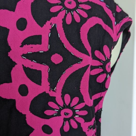 Free people geodesic dunes beaded dress L - Picture 11 of 15